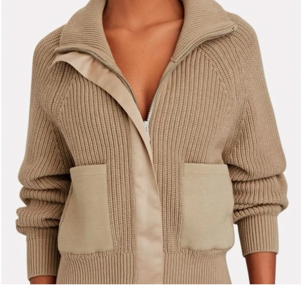 Varley Delfern jacket in warm caramel